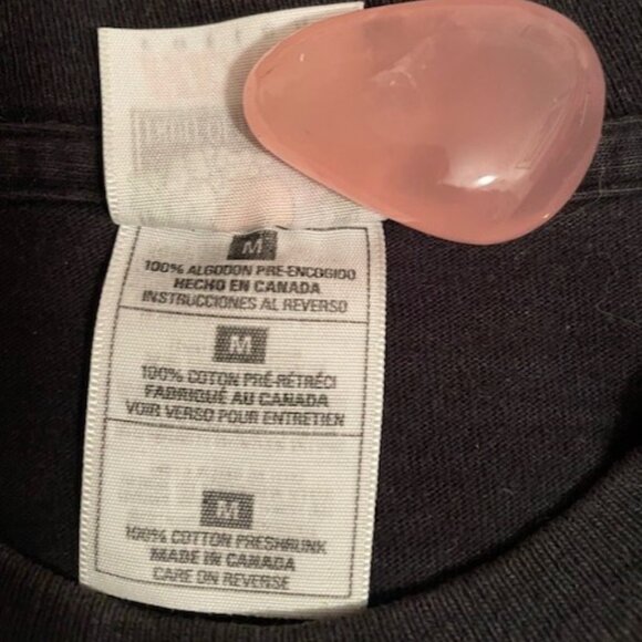 Vintage FRUIT OF THE LOOM Banff Tee Black Heavy Cotton size M - Picture 5 of 5